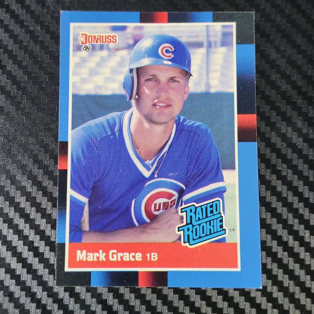 1987 DONRUSS BASEBALL #40 MARK GRACE CHICAGO CUBS RATED ROOKIE RC